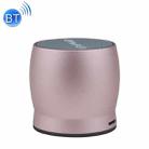 awei Y500 Mini Portable Wireless Bluetooth Speaker with 3D Stereo, Built-in Mic, Support TF Card / AUX(Rose Gold) - 1