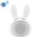 awei Y700 Mini Portable Rabbit Wireless Bluetooth Speaker, Built-in Mic, Support AUX / Hand Free Call(White) - 1