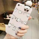 For  iPhone 8 & 7  Hang The Clothes Pandas Pattern 3D Lovely Papa Panda Dropproof Protective Back Cover Case - 1