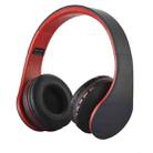 BTH-811 Folding Stereo Wireless  Bluetooth Headphone Headset with MP3 Player FM Radio, for Xiaomi, iPhone, iPad, iPod, Samsung, HTC, Sony, Huawei and Other Audio Devices(Red) - 1