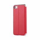 For  iPhone 8 & 7  Horizontal Flip Leather Case with Call Display ID & Holder(Red) - 3