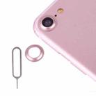 For iPhone 7 Rear Camera Lens Protective Cover with Needle(Rose Gold) - 1