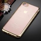 For  iPhone 8 & 7  Electroplating Diamond Encrusted Transparent Soft TPU Protective Cover Case(Gold) - 5