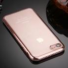 For  iPhone 8 & 7  Electroplating Diamond Encrusted Transparent Soft TPU Protective Cover Case(Rose Gold) - 4