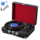 EC102B Suitcase Design Music Disc Player Tuntable Record Player(Red) - 1
