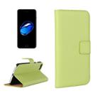 For  iPhone 8 & 7  Genuine Split Horizontal Flip Leather Case with Holder & Card Slots & Wallet(Green) - 1