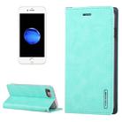 GOOSPERY BLUE MOON for  iPhone 8 & 7  Crazy Horse Texture Horizontal Flip Leather Case with Card Slots & Wallet & Holder(Mint Green) - 1