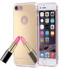 For  iPhone 8 & 7  Electroplating Mirror TPU Protective Cover Case(Gold) - 1