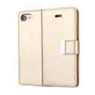 GOOSPERY RICH DIARY for  iPhone 8 & 7  PU + TPU Crazy Horse Texture Horizontal Flip Leather Case with Card Slots & Wallet(Gold) - 1