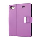 GOOSPERY RICH DIARY for  iPhone 8 & 7  PU + TPU Crazy Horse Texture Horizontal Flip Leather Case with Card Slots & Wallet(Purple) - 1