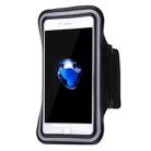 Sport Armband Case with Key Pocket, for iPhone 6 /  iPhone 8 & 7  / Galaxy J5 / Galaxy J7 & other Model (Black) - 2
