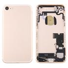 Battery Back Cover Assembly with Card Tray for iPhone 7 (Gold) - 1