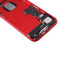 Battery Back Cover Assembly with Card Tray for iPhone 7 (Red) - 5