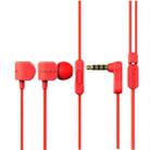 Remax RM-502 Elbow 3.5mm In-Ear Wired Heavy Bass Sports Earphones with Mic(Red) - 1
