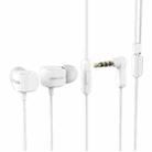 Remax RM-502 Elbow 3.5mm In-Ear Wired Heavy Bass Sports Earphones with Mic(White) - 1