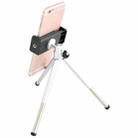 Multi-functional Aluminum Alloy Mount Tripod with Phone Clamp (Silver) - 1