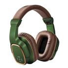 OneDer S2 Head-mounted Wireless Bluetooth Version 5.0 Headset Headphones, with Mic, Handsfree, TF Card, USB Drive, AUX, FM Function (Green) - 1