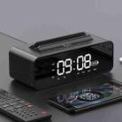 Oneder V06 Smart Sound Box Wireless Bluetooth Speaker, LED Screen Alarm Clock, Support Hands-free & FM & TF Card & AUX & USB Drive (Black) - 1