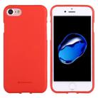 GOOSPERY SOFT FEELING for  iPhone 8 & 7  Liquid State TPU Drop-proof Soft Protective Back Cover Case (Red) - 1