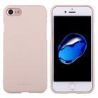 GOOSPERY SOFT FEELING for  iPhone 8 & 7  Liquid State TPU Drop-proof Soft Protective Back Cover Case (Apricot) - 1