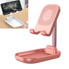 WS1 Portable Foldable Mobile Phone Tablet Desktop Holder Bracket,Ordinary Version(Pink) - 1