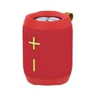 HOPESTAR P13 Portable Outdoor Waterproof Wireless Bluetooth Speaker, Support Hands-free Call & U Disk & TF Card & 3.5mm AUX & FM (Red) - 1