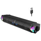 L1 Outdoor Portable RGB Light USB Bluetooth Wireless Speaker with Mic(Black) - 1