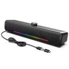 L16 Outdoor Portable RGB Light HiFi USB Bluetooth Wireless Speaker(Black) - 1