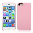For iPhone SE 2020 & 8 & 7 Pure Color Liquid Silicone + PC Shockproof Defender Case(Pink) - 1