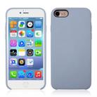 For iPhone SE 2020 & 8 & 7 Pure Color Liquid Silicone + PC Shockproof Defender Case(Baby Blue) - 1