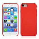 For iPhone SE 2020 & 8 & 7 Pure Color Liquid Silicone + PC Shockproof Defender Case(Orange) - 1