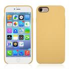 For iPhone SE 2020 & 8 & 7 Pure Color Liquid Silicone + PC Shockproof Defender Case(Yellow) - 1