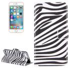 For iPhone 8 Plus & 7 Plus   Zebra Stripes Pattern Leather Case with Holder & Card Slots & Wallet - 1