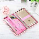 Multi-function High Heels Pattern Wallet Leather Case for Below 5.5 inch Smartphones with Card Slots & Photo Frame, Size: 17.5*10*2.8 cm(Pink Light) - 1