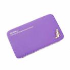 Multi-function High Heels Pattern Wallet Leather Case for Below 5.5 inch Smartphones with Card Slots & Photo Frame, Size: 17.5*10*2.8 cm(Purple) - 1