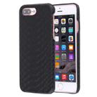 For iPhone 8 Plus & 7 Plus   Snakeskin Texture Paste Skin PC Protective Case(Black) - 1
