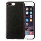 For iPhone 8 Plus & 7 Plus   Crazy Horse Texture PU + TPU Protective Back Case(Black) - 1