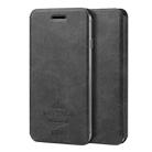 MOFI VINTAGE for iPhone 8 Plus & 7 Plus   Crazy Horse Texture Horizontal Flip Leather Case with Card Slot & Holder(Black) - 1