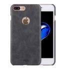 MOFI for iPhone 7 Plus   Crazy Horse Texture Leather Surface PC Protective Case Back Cover(Black) - 1