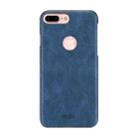 MOFI for iPhone 7 Plus   Crazy Horse Texture Leather Surface PC Protective Case Back Cover(Dark Blue) - 1