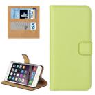 For iPhone 8 Plus & 7 Plus   Genuine Split Horizontal Flip Leather Case with Holder & Card Slots & Wallet(Green) - 1