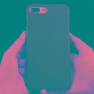 For iPhone 8 Plus & 7 Plus  Heat Sensitive Phone Case Silicone  Protective Case Back Cover(Orange) - 1