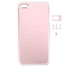 5 in 1 for iPhone 7 Plus (Back Cover + Card Tray + Volume Control Key + Power Button + Mute Switch Vibrator Key) Full Assembly Housing Cover(Rose Gold) - 1