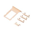 Card Tray + Volume Control Key + Power Button + Mute Switch Vibrator Key for iPhone 7 Plus(Gold) - 3