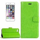 For iPhone 8 Plus & 7 Plus   Crazy Horse Texture Horizontal Flip Leather Case with Magnetic Buckle & Holder & Card Slots & Wallet & Photo Frame(Green) - 1