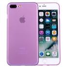 For iPhone 8 Plus & 7 Plus   Frosted Transparent Protective Back Cover Case(Purple) - 1