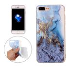 For iPhone 8 Plus & 7 Plus Blue Marble Pattern Soft TPU Protective Case - 1