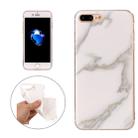 For iPhone 8 Plus & 7 Plus Beige Marble Pattern Soft TPU Protective Case - 1