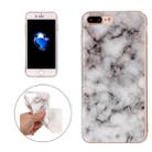 For iPhone 8 Plus & 7 Plus White Marble Pattern Soft TPU Protective Case - 1