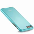 GOOSPERY JELLY CASE for iPhone 8 Plus & 7 Plus   TPU Glitter Powder Drop-proof Protective Back Cover Case (Mint Green) - 1